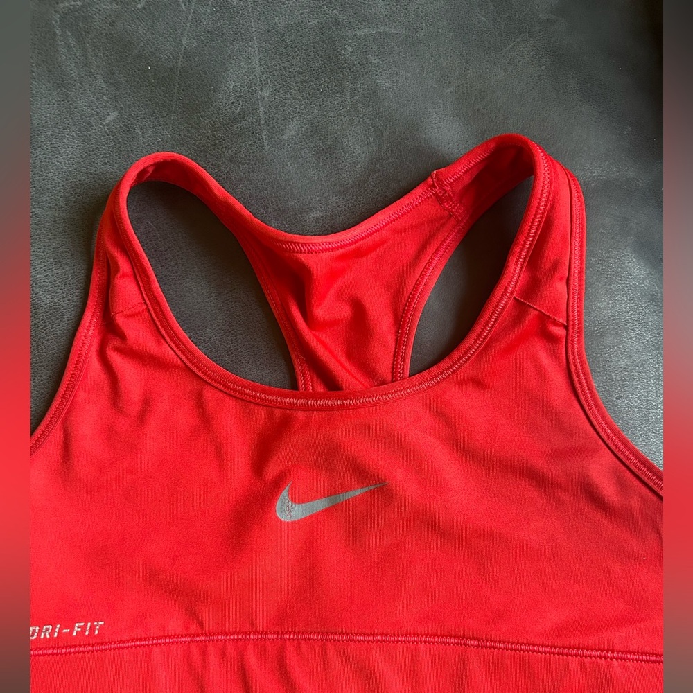Nike Dri-FIT Red Sports Bra